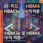 ai thumbnail poster HBM3e 및 HBM4 수직 적층 1790397753